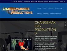 Tablet Screenshot of changemakersproductions.com